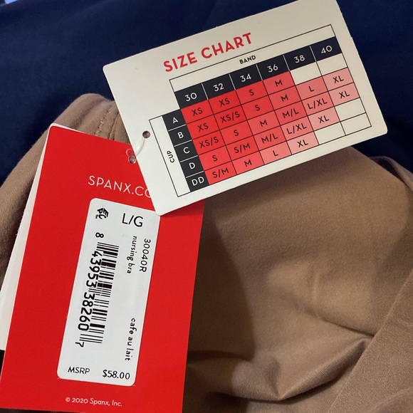 SPANX Bra-llelujah! Mama Nursing Racerback Wrap Bra Cafe Au Lait Size Large NWT - Picture 11 of 11